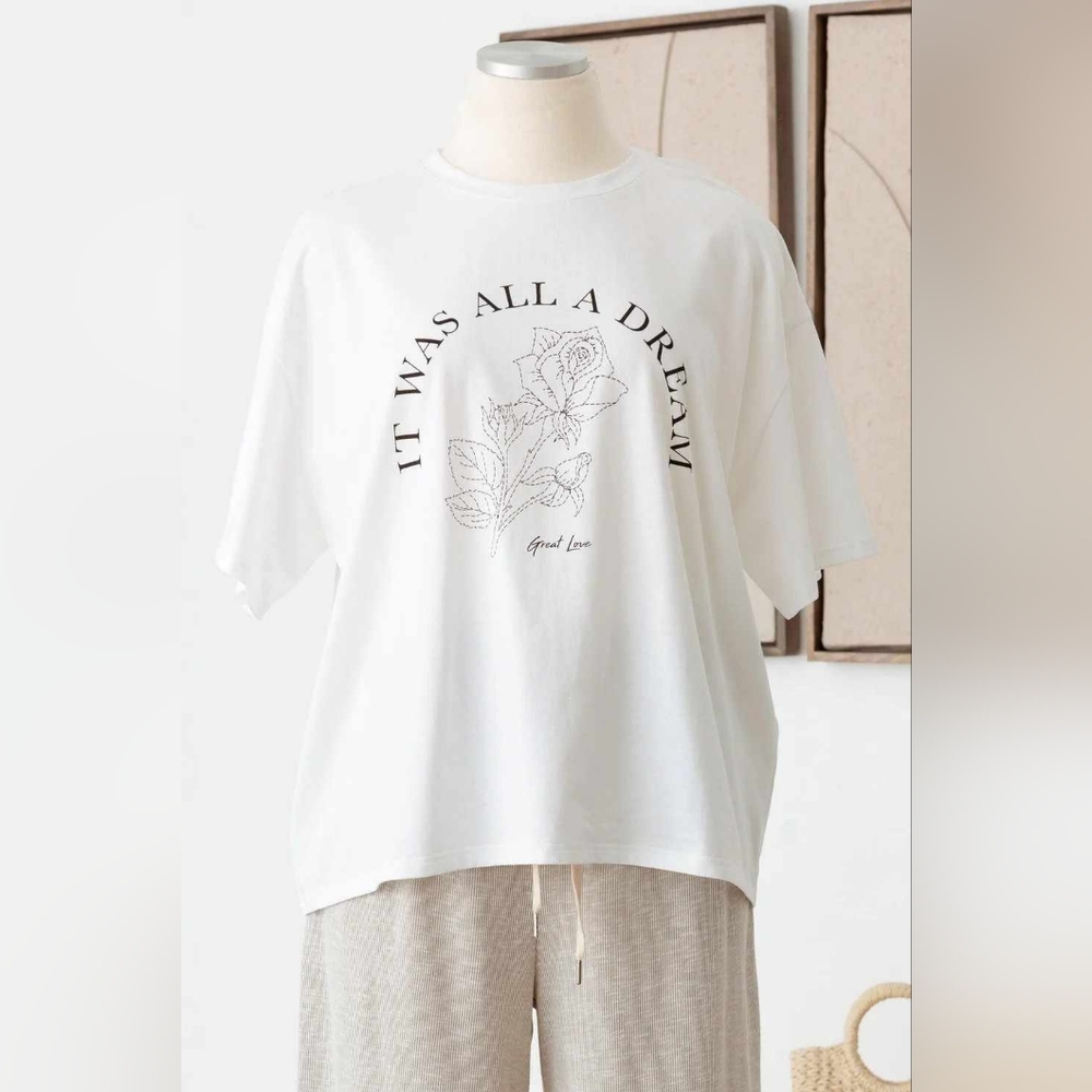 Plus Size "It Was All A Dream" Graphic T-Shirt